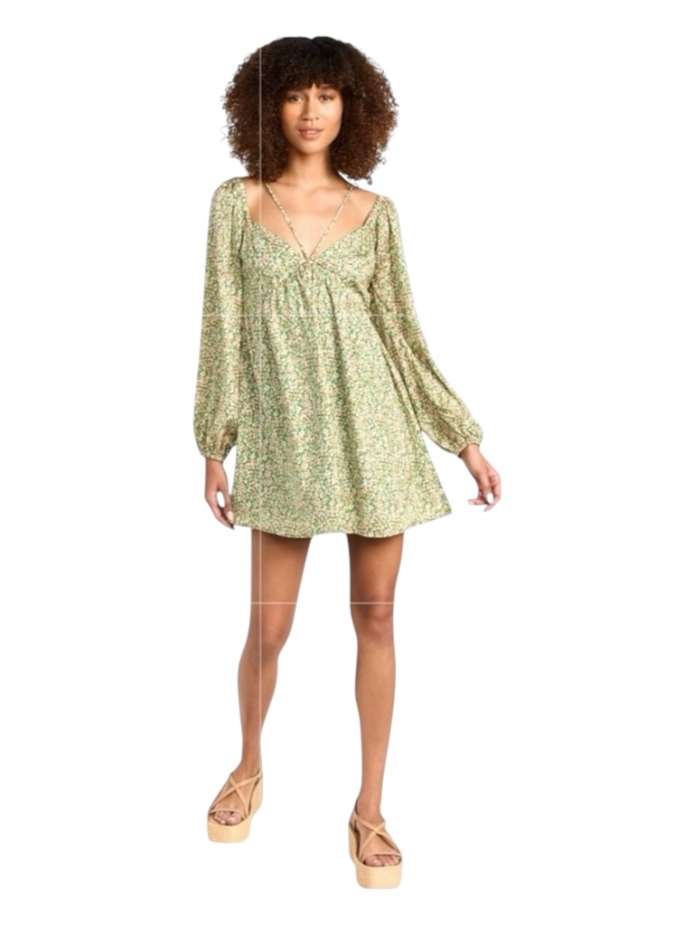 Anthropologie Lost + Wander Wild Poppies Mini Dress, Size M.